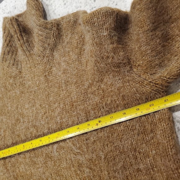 Kaffe Medium Wool Mix Sweater Kasarla Roll Neck Pullover Brown Knit Turtleneck - Picture 15 of 15